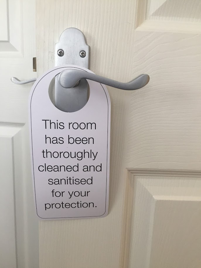 All rooms sanitised for your protection